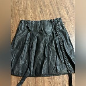 Free People Leather Skirt